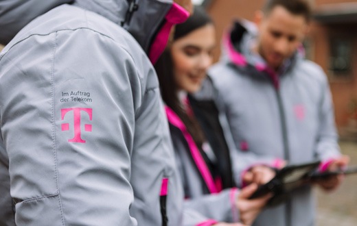 Mitarbeiter im Auftrag der Telekom